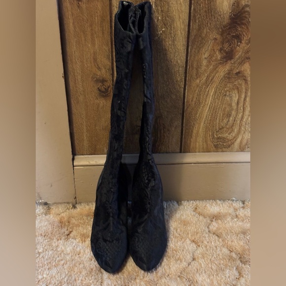 Women’s Nine West Samreno Jacquard Brocade Pattern Knee High Boots Size 6-1/2 - Picture 10 of 10